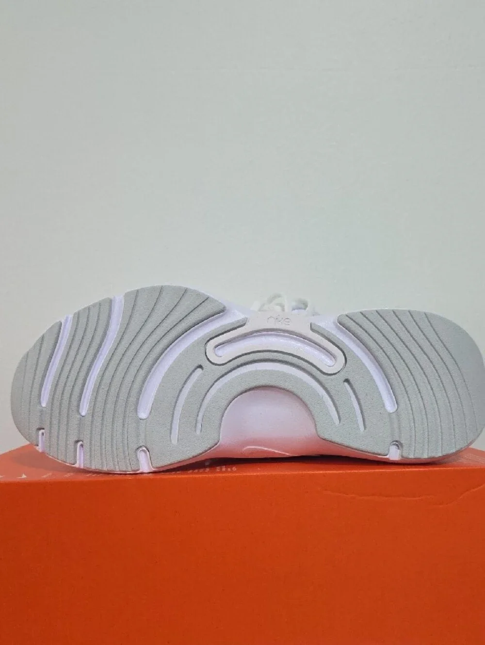 Nike Women's White Knit Lace-Up Running Shoe